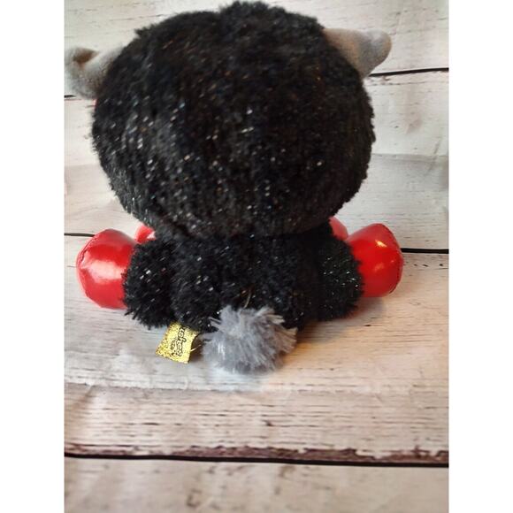 PLushes Pets, Special Edition Ba-Bah Noir 6" Barkley Black Sheep Red Feet - Picture 4 of 6